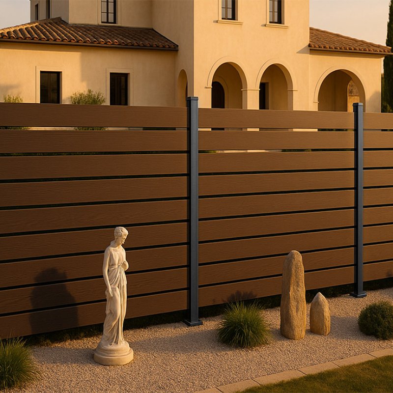 WPC new generationfence boards (3D wood grain )