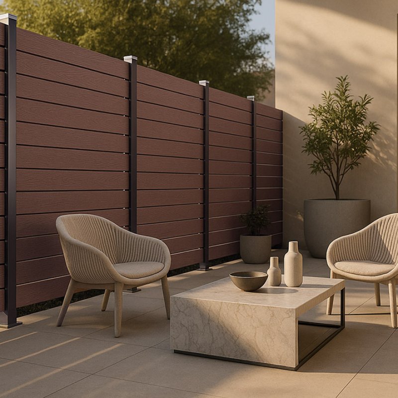 WPC new generationfence boards (3D wood grain )