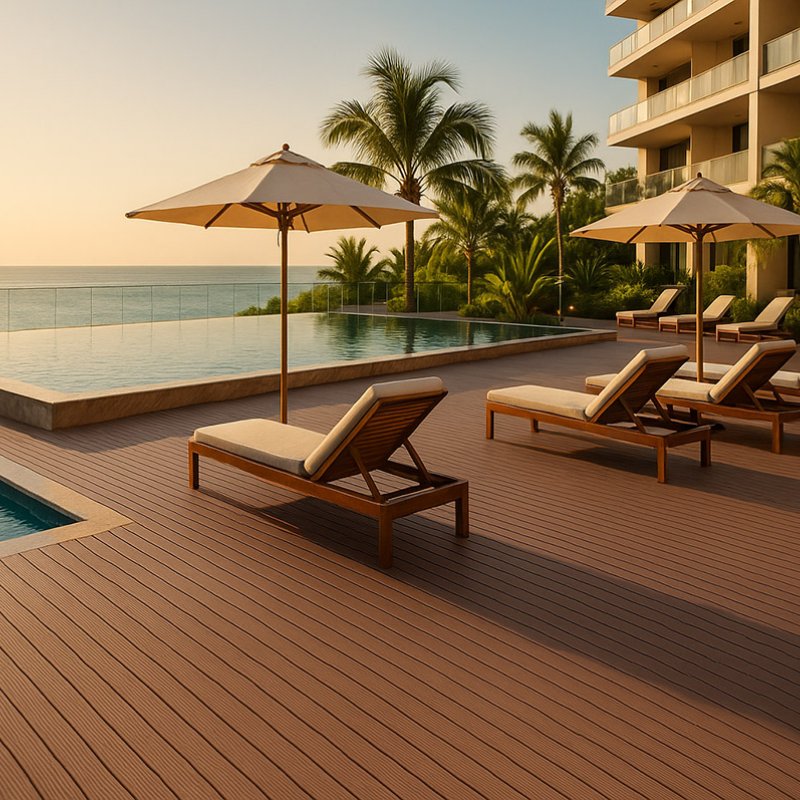 WPC outdoor decking boards