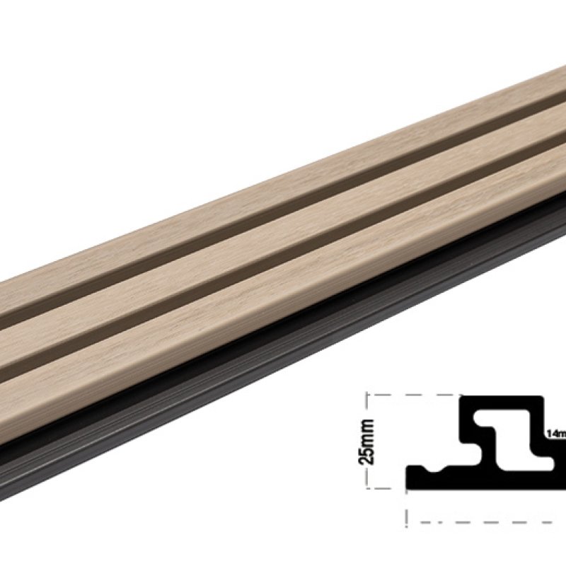 WPC Wall Panel with 3D Slats