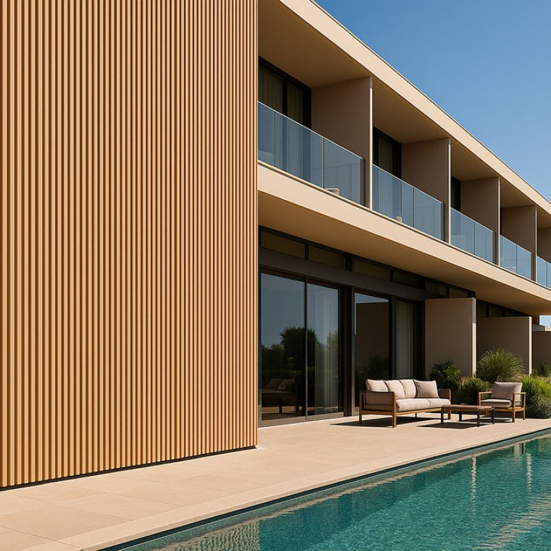 WPC Wall Panel with 3D Slats