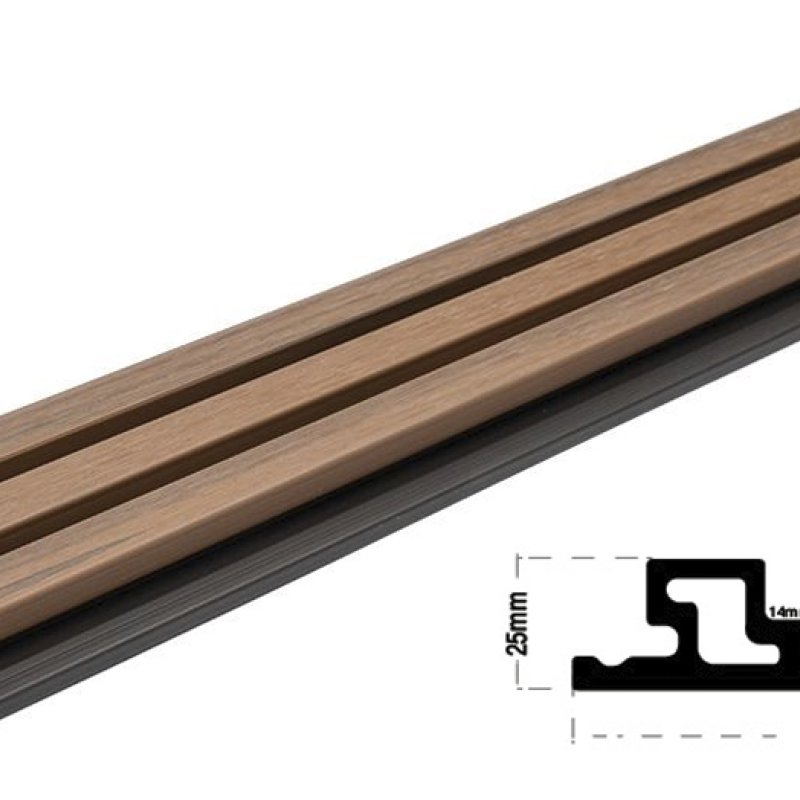 WPC Wall Panel with 3D Slats