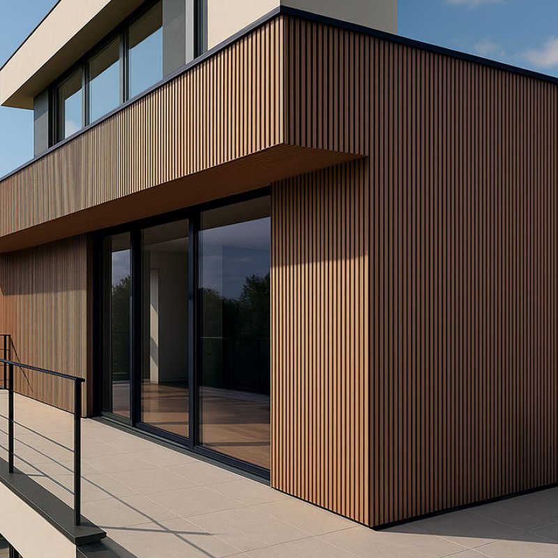 WPC Wall Panel with 3D Slats