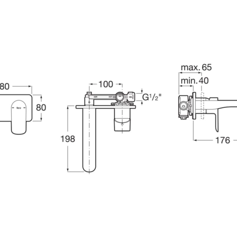 BUILT-IN BASIN MIXER CALA